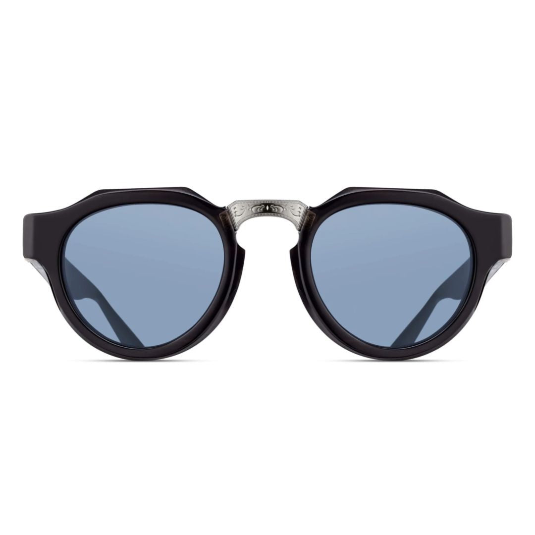 Matsuda M1037.Sg Rounded Acetate Sunglasses With Engraved Metal Bridge