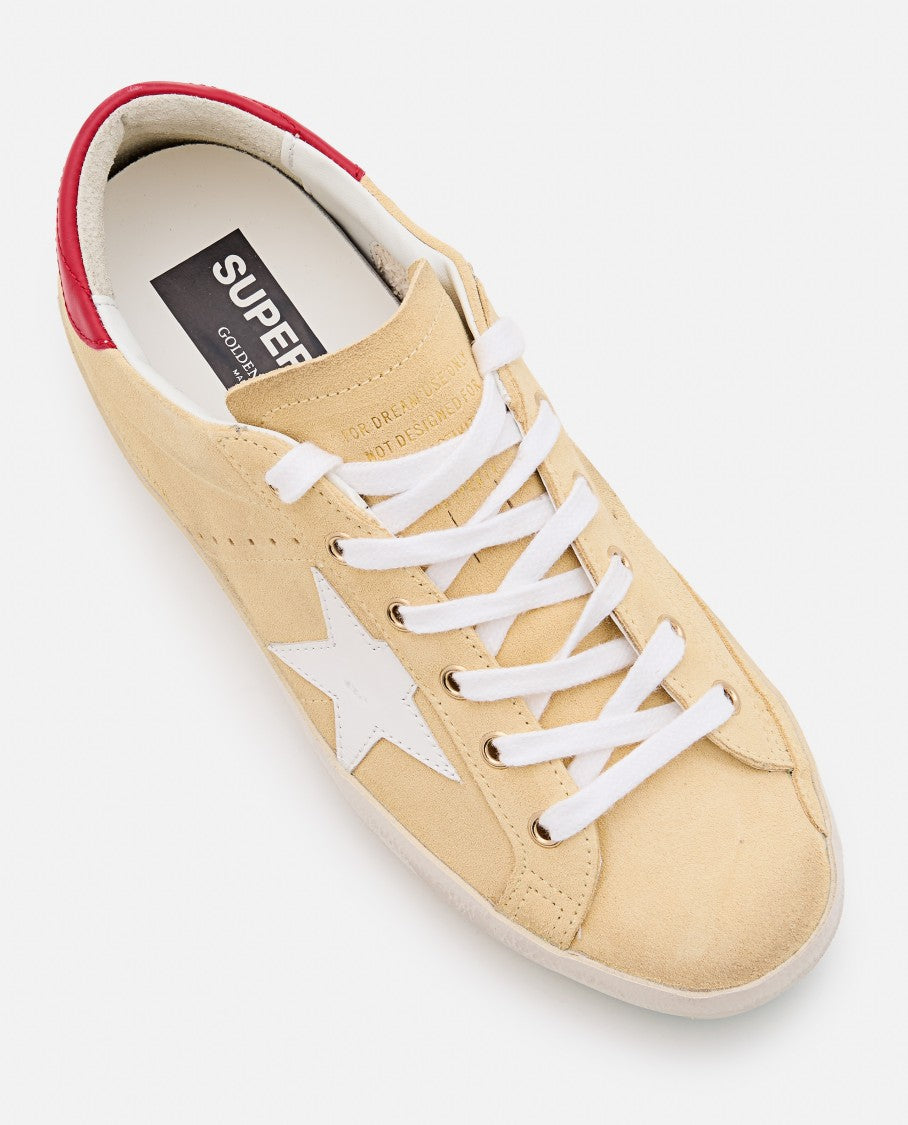 Golden Goose Beige Super Star Lace-Up Sneakers