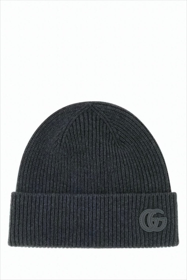 Gucci Ribbed Cashmere Beanie With Subtle Logo