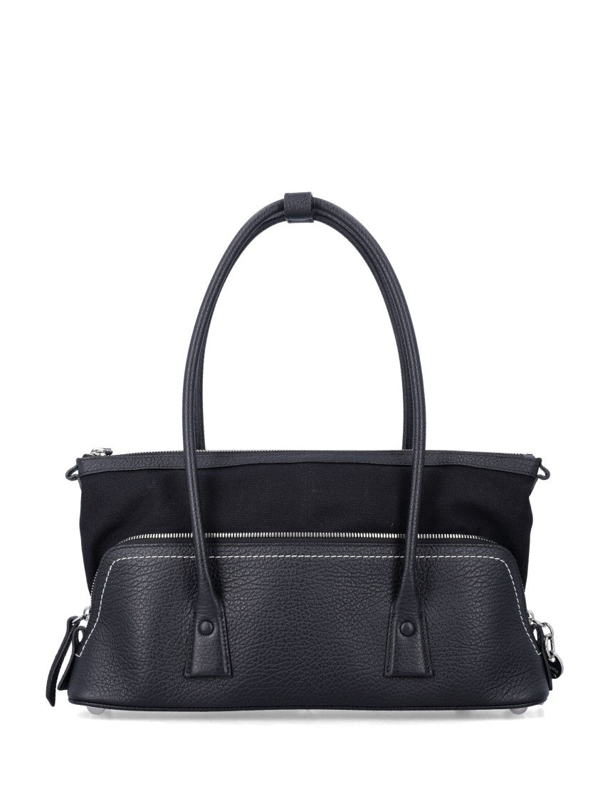Maison Margiela 5Ac Shoulder Bag In Hammered Leather With Key Charm