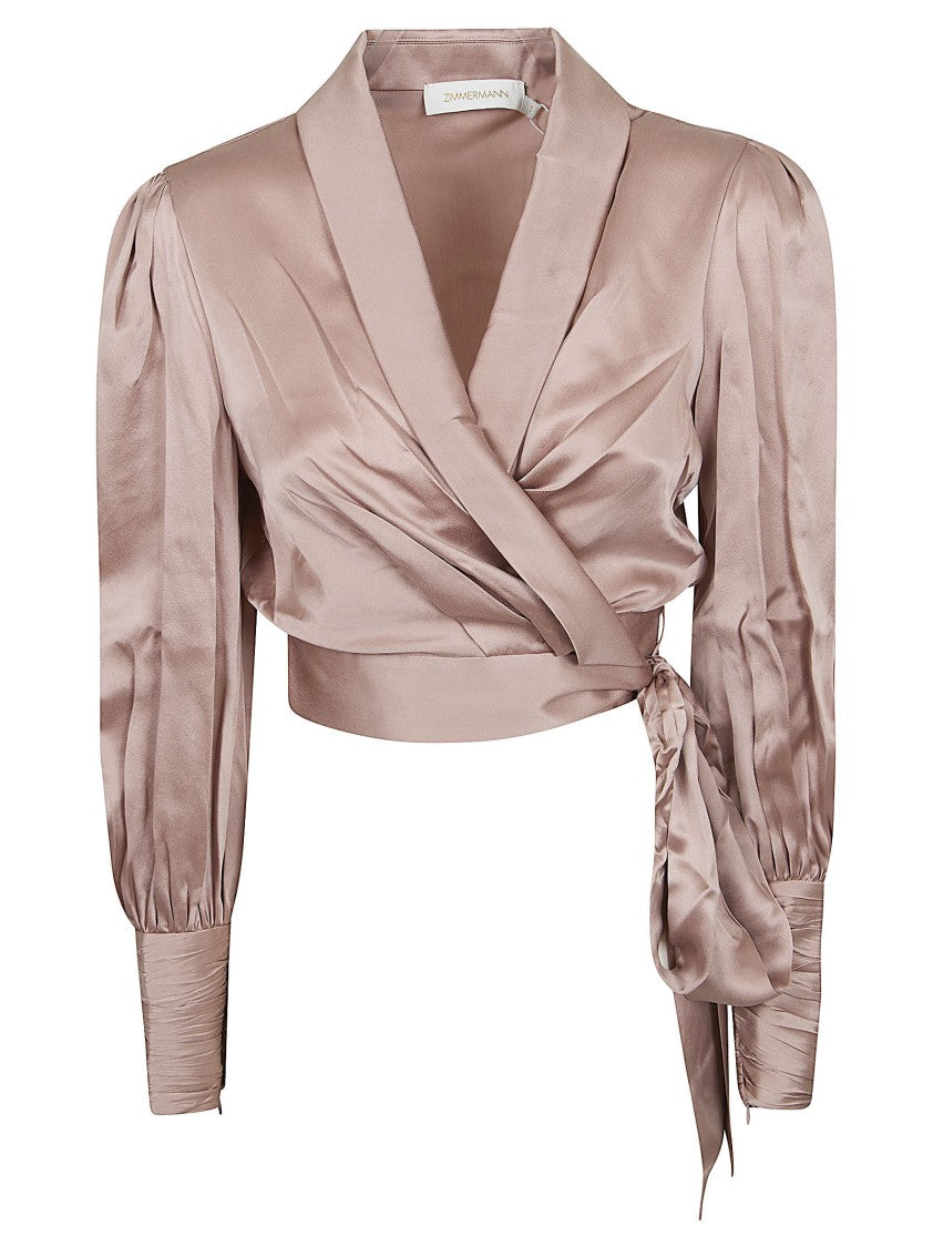 Zimmermann Silk Wrap Top