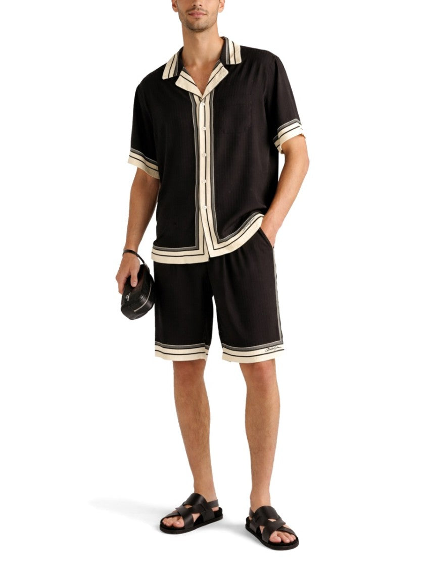 Dolce & Gabbana Vanity Silk Striped Shorts