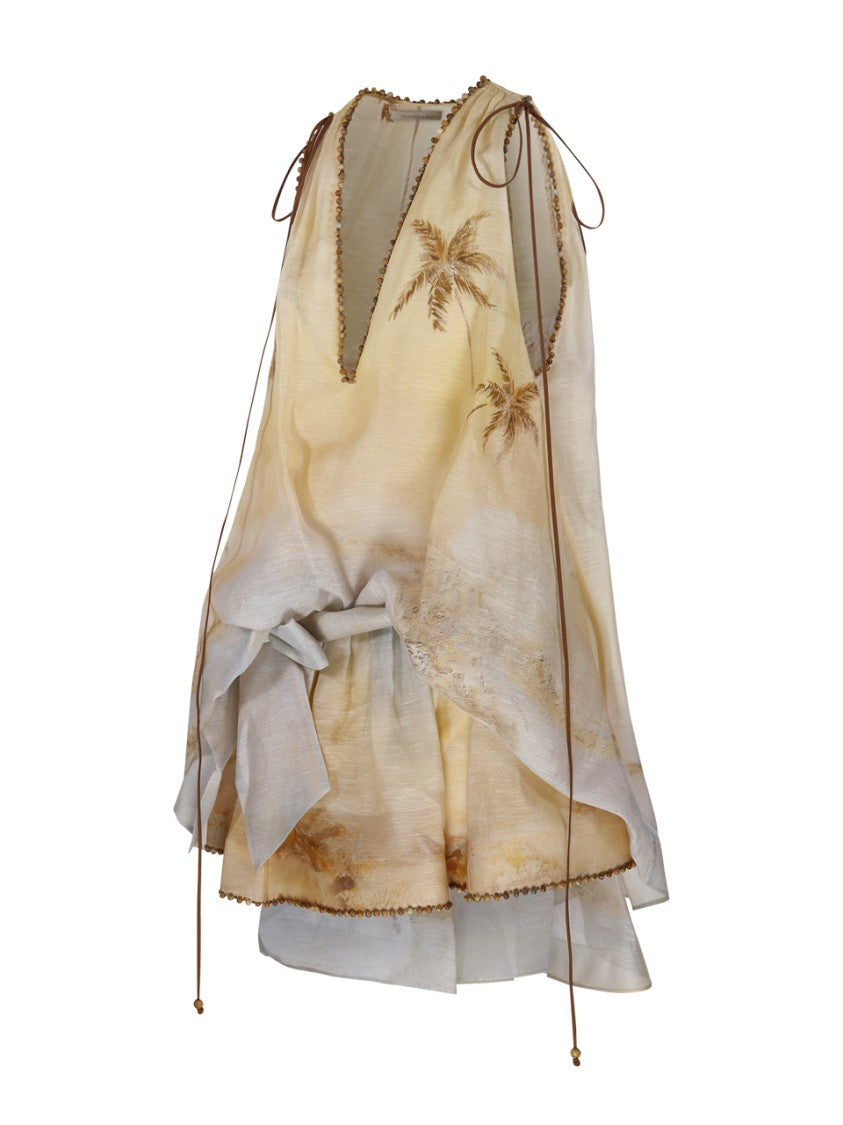 Zimmermann Balance Plunge Mini Dress