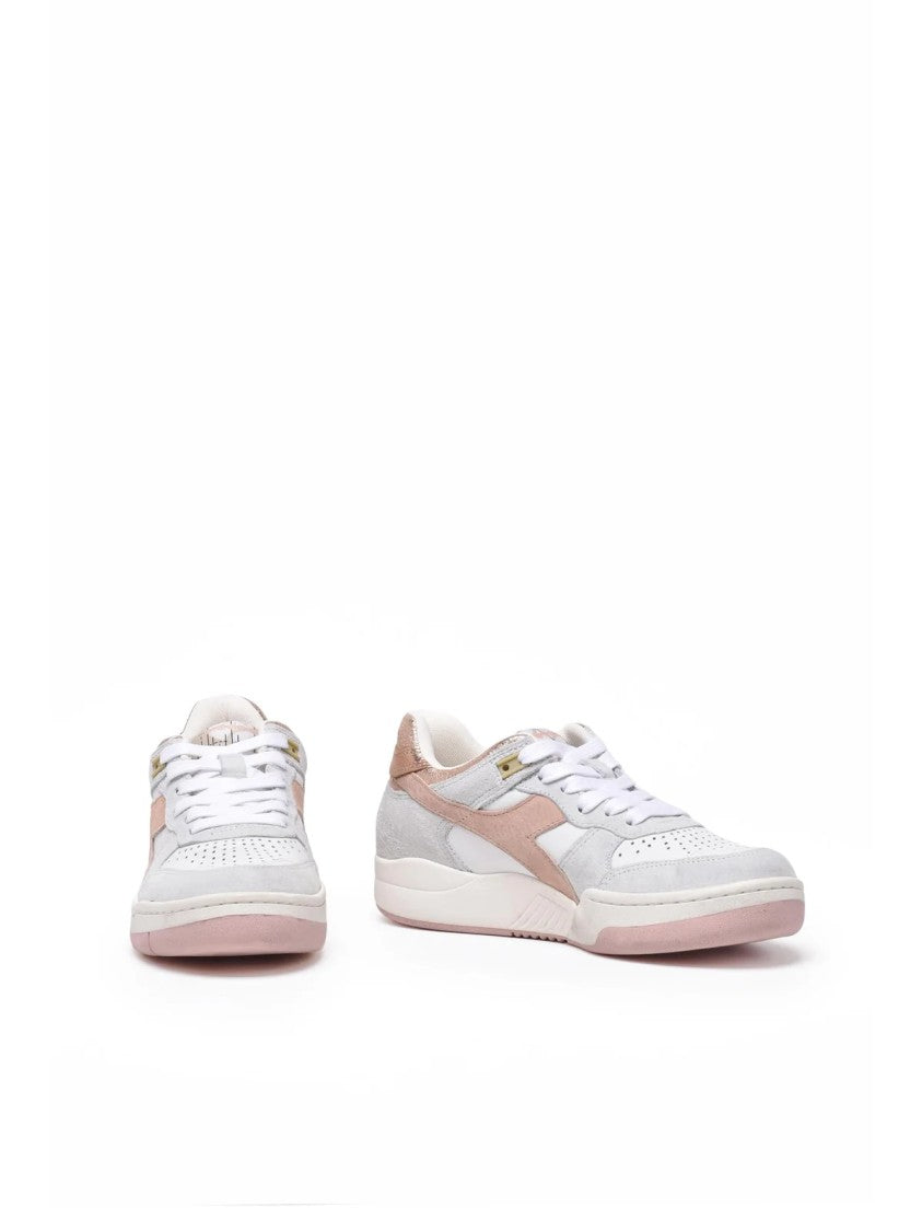 Diadora Heritage White Grey Leather B.560 Sneakers