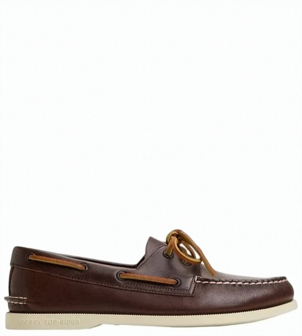 Sperry Top Sider Brown 2 Eye Classic Smooth Moccasin