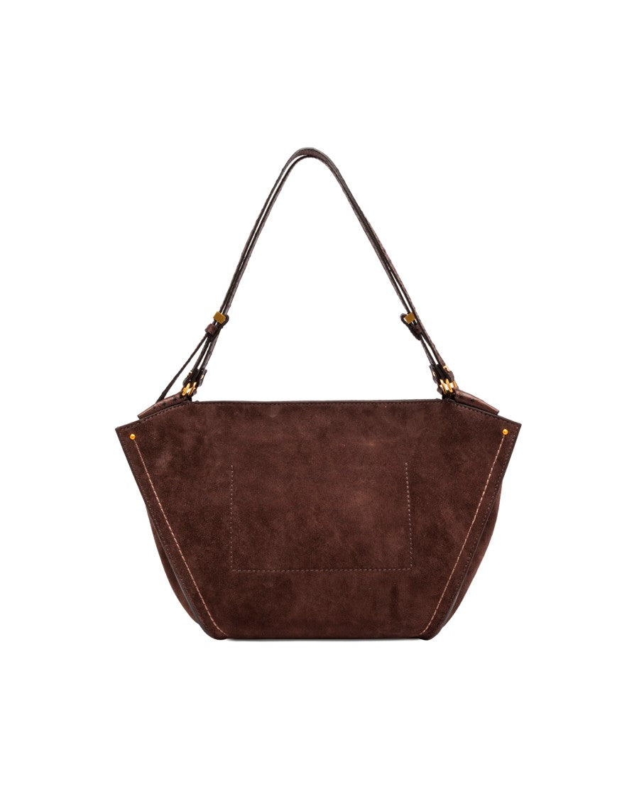 Gianni Chiarini Moka Bloom Suede Tulip Bag