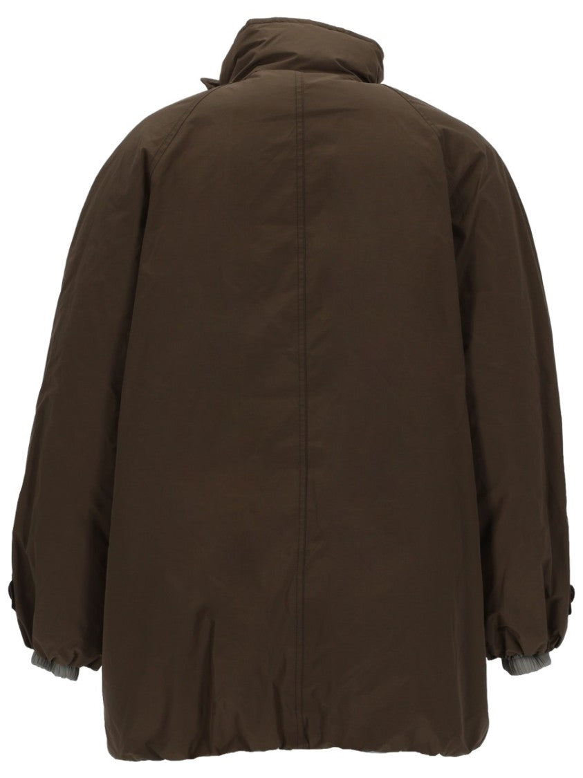 Brunello Cucinelli Quilted Double-Breasted Down Jacket With High Collar