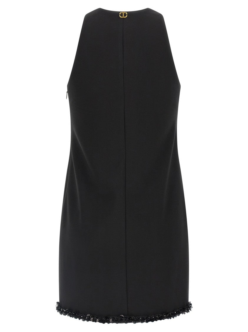 Twin-Set Sequin Bow Dress