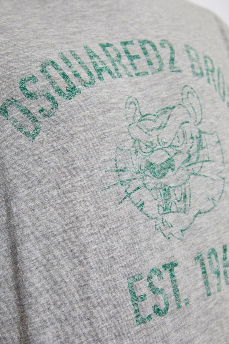 Dsquared2 Heather Grey Crew Neck T-Shirt