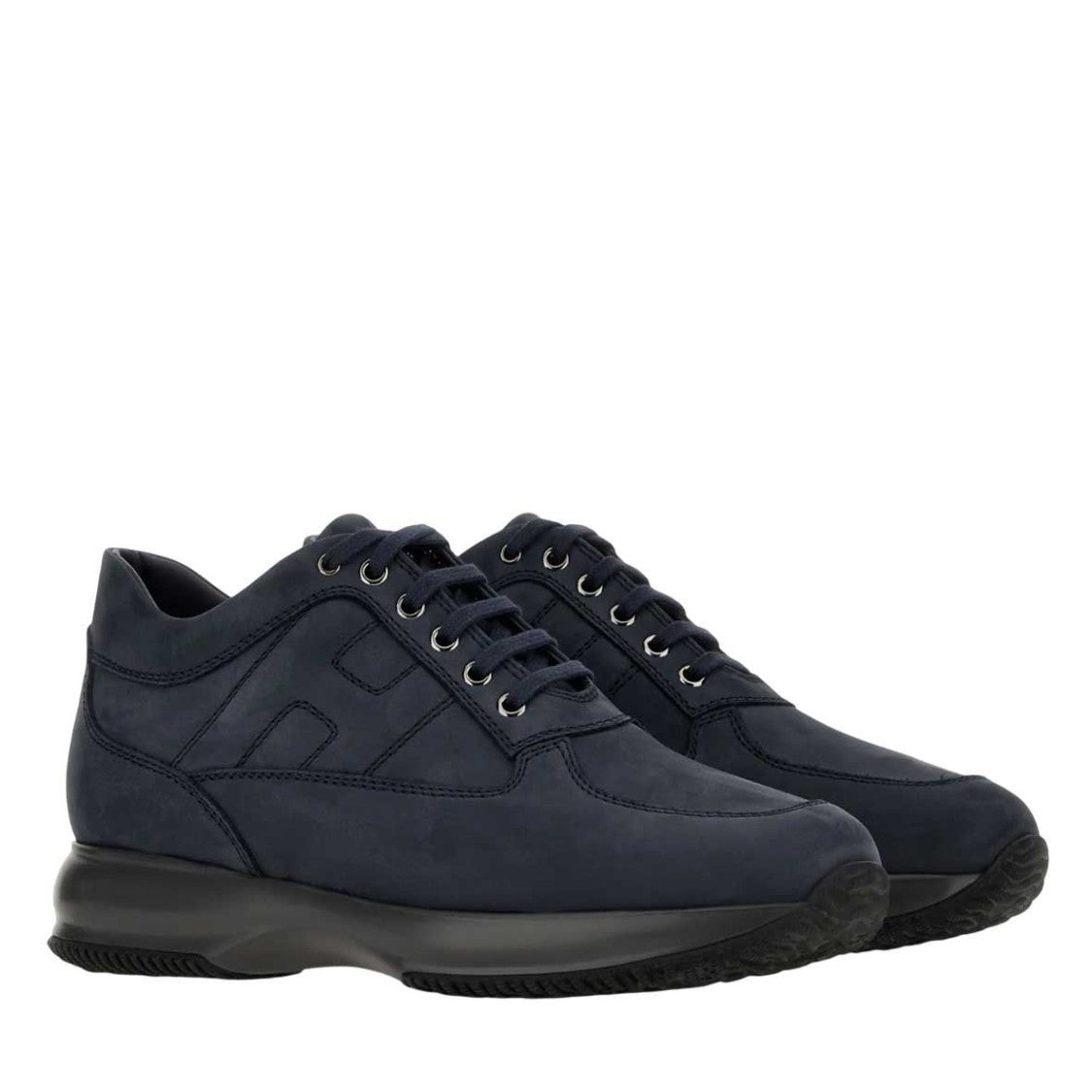 Hogan Contemporary Blue Calfskin Hogan Interactive Shoes