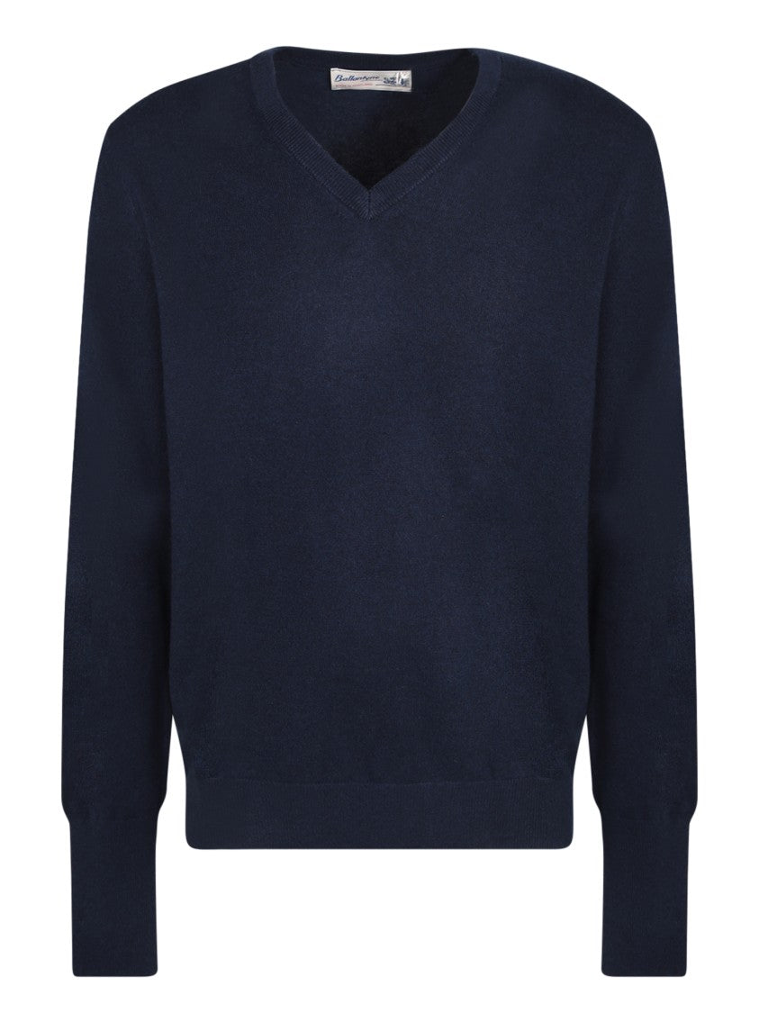 Ballantyne Dark Blue Cashmere Sweater