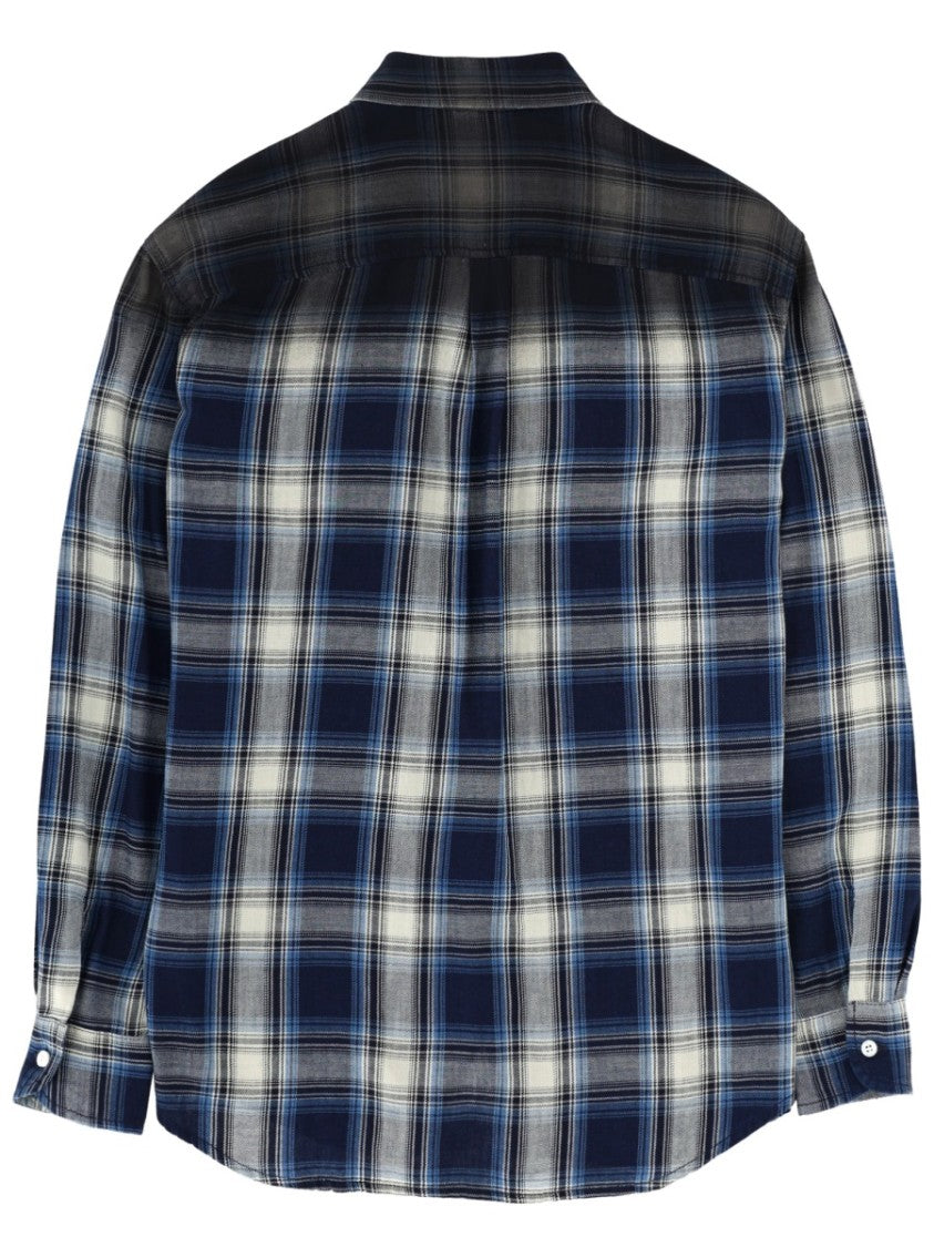 Dsquared2 Multicolor Gradient Plaid Cotton Shirt