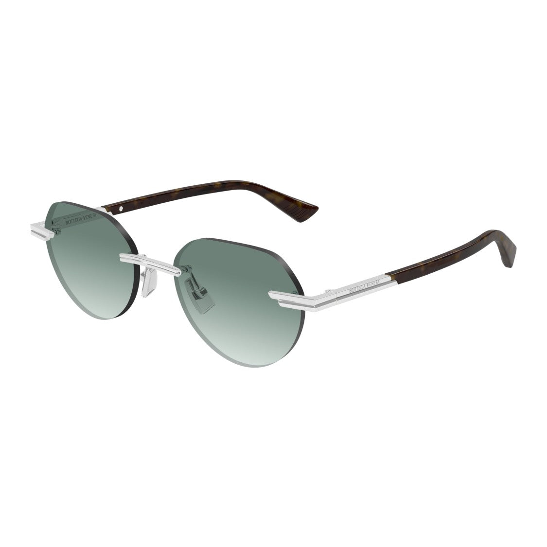Bottega Veneta Bv1379s Gradient Green Lens Sunglasses