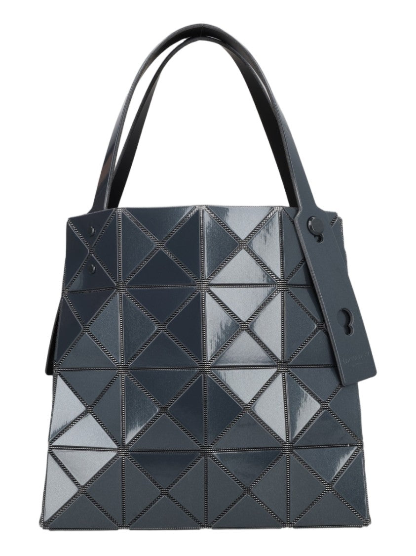 Bao Bao Issey Miyake Black Geometric Glossy Tote Bag