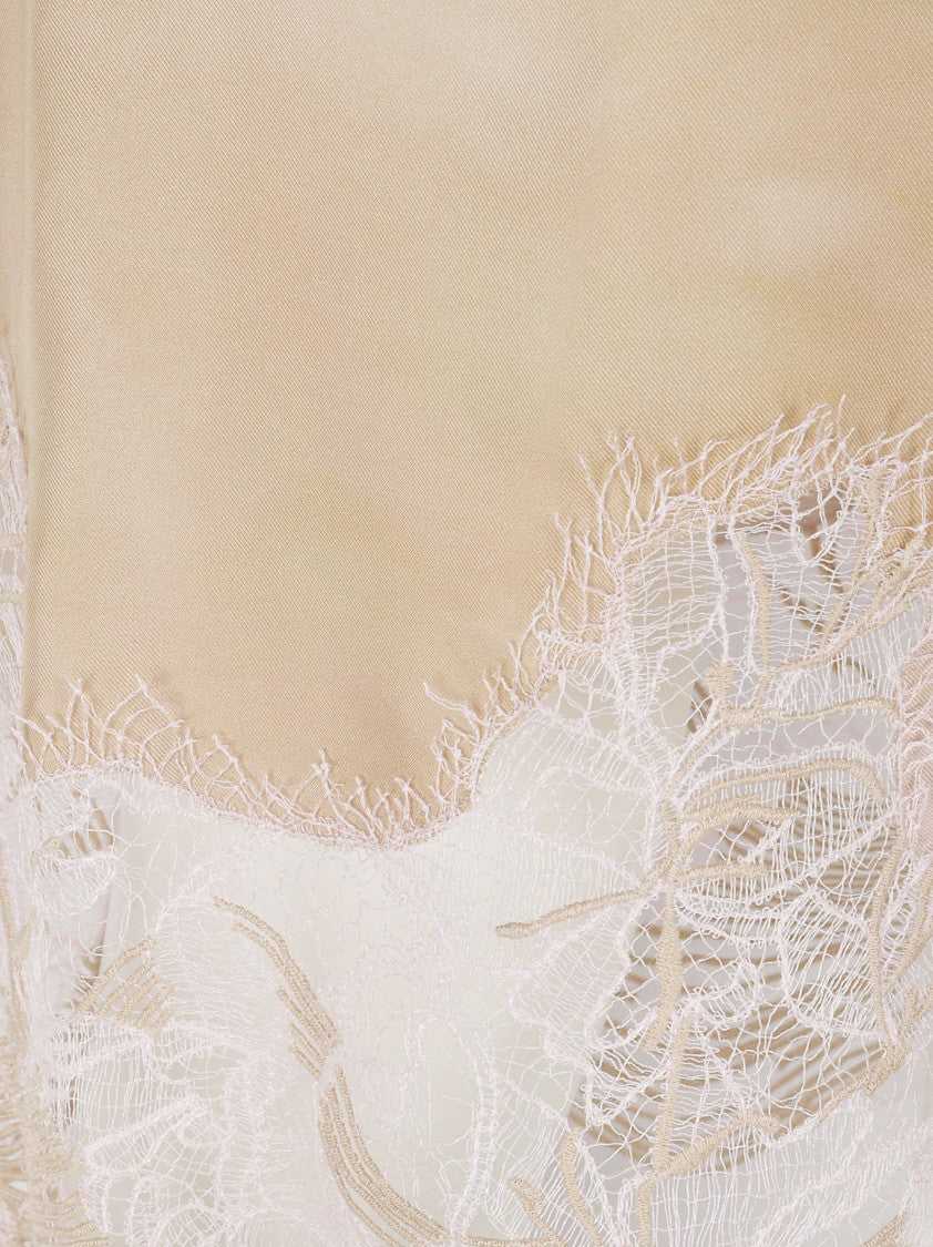 Fabiana Filippi Silk Twill Fitted Skirt