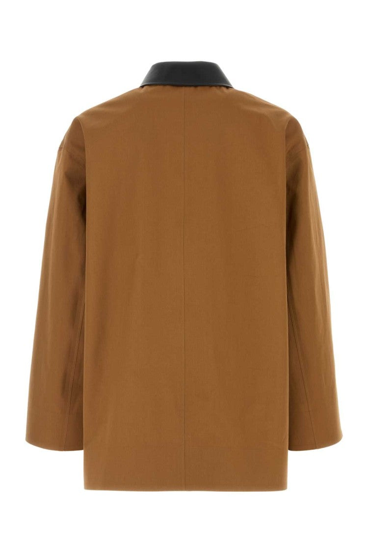 Jil Sander Caramel Cotton Trench Coat