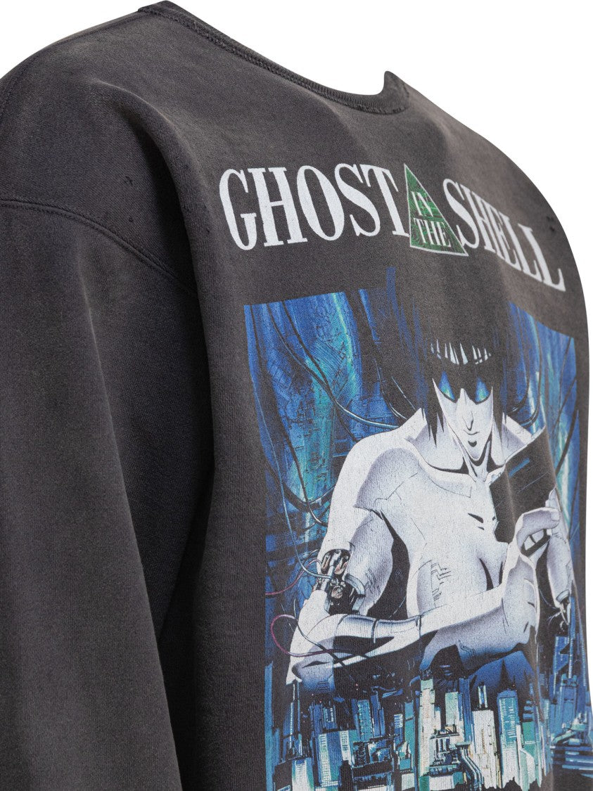 Saint Mxxxxxx Graphic Print Sweatshirt