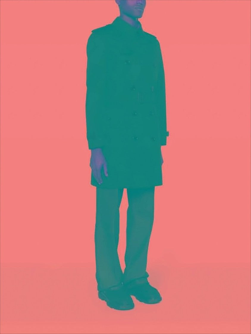 Burberry Double-Breasted Black Trench Coat