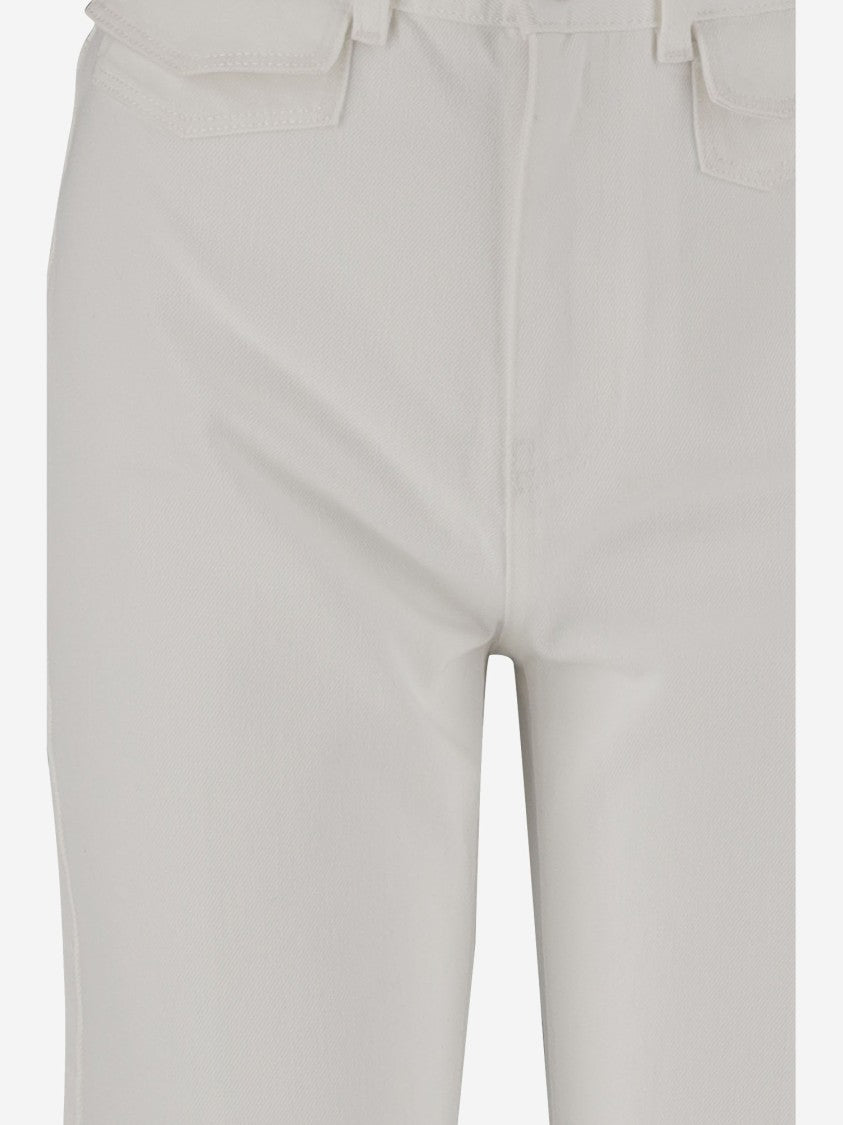 Chloé High Waist Cotton Flare Jeans