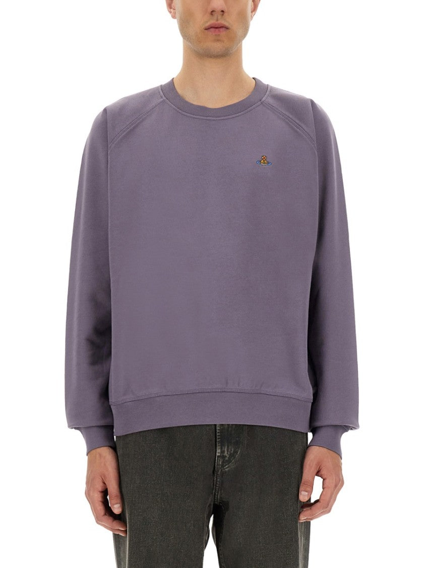 Vivienne Westwood Raglan Sleeve Sweatshirt In Soft Cotton