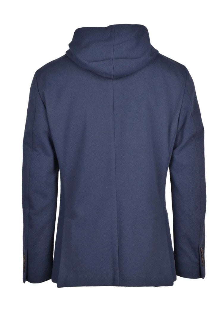 Eleventy Men's Jacket Blue With Bib