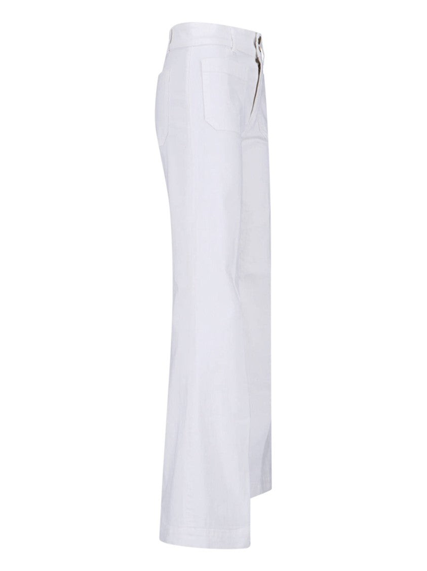 Seafarer White Wide Leg Jeans