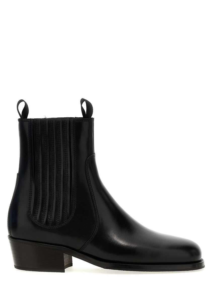 Lemaire Chelsea Leather Ankle Boots