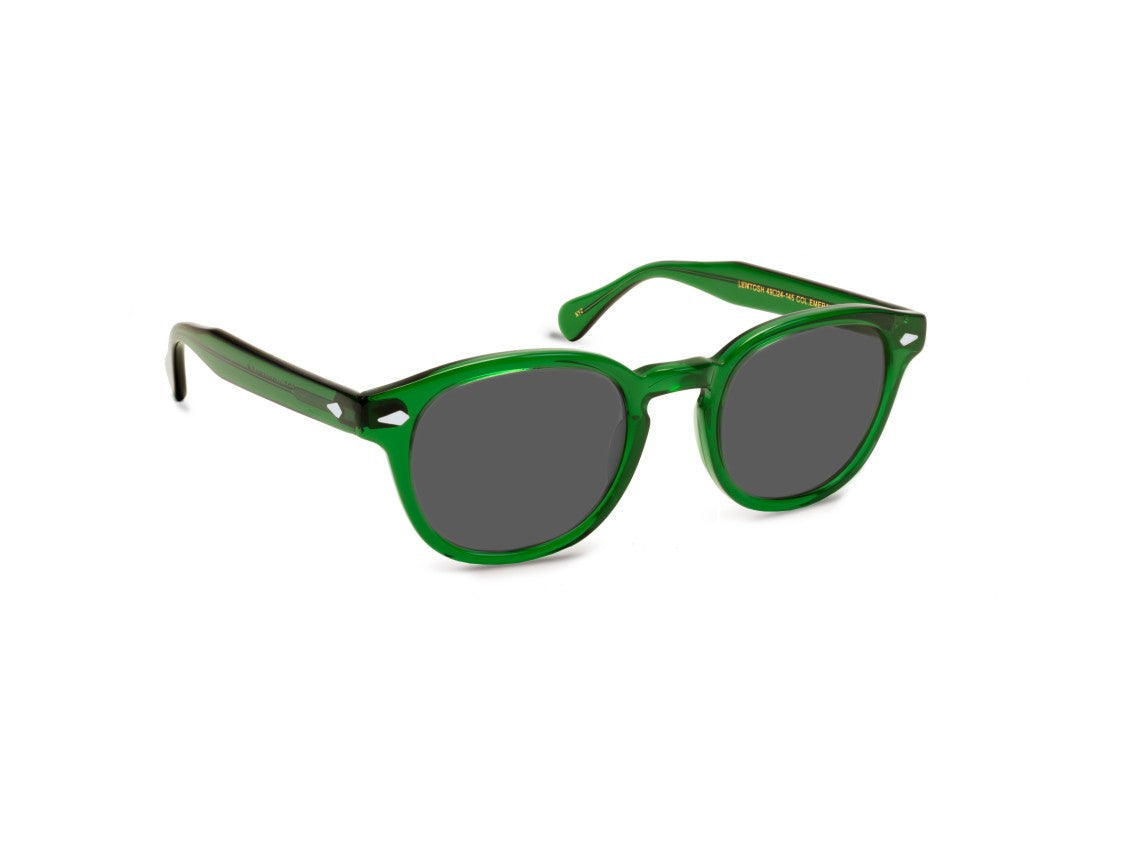 Moscot Green Or-Lem-S Translucent Acetate Sunglasses