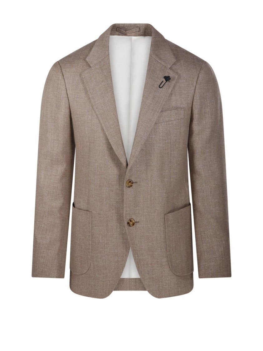 Lardini Tailored Blazer With Notched Lapel