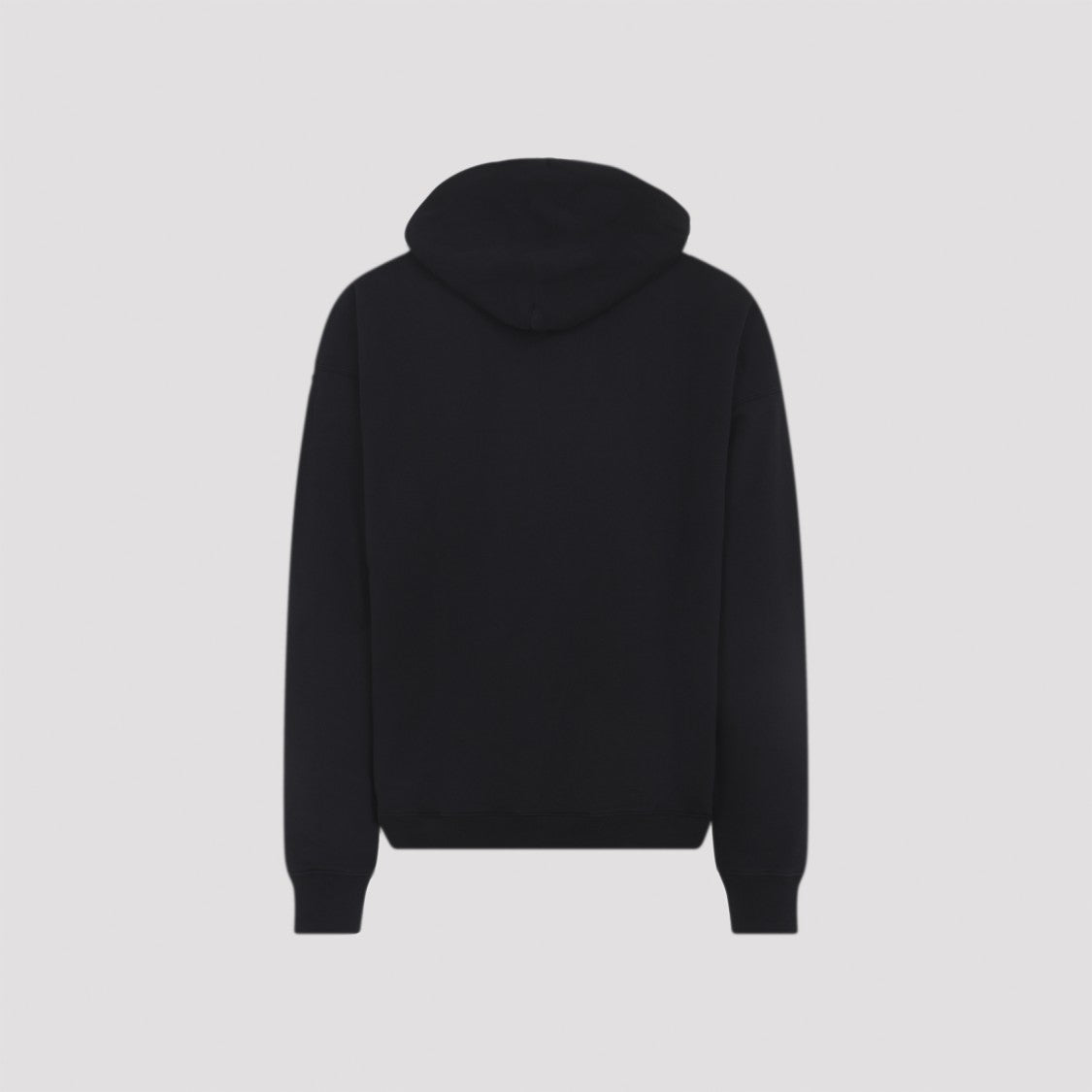 Off-White Relaxed Fit Black Cotton-Elastane Hoodie With Graphic Logo