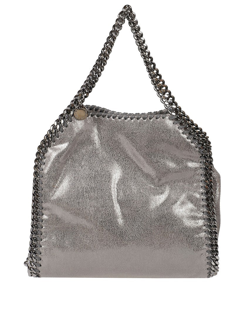 Stella Mccartney Crinkled Metallic Silver Bag