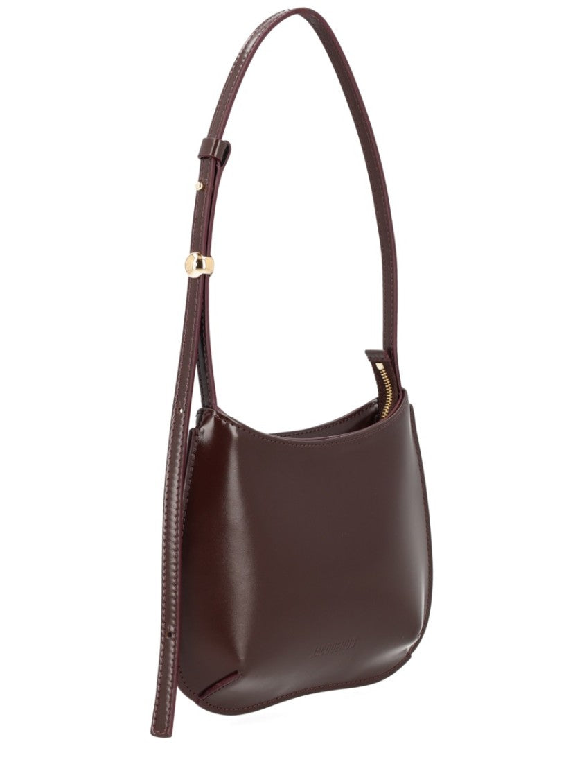 Jacquemus Brown Bisou Calf Leather Shoulder Bag