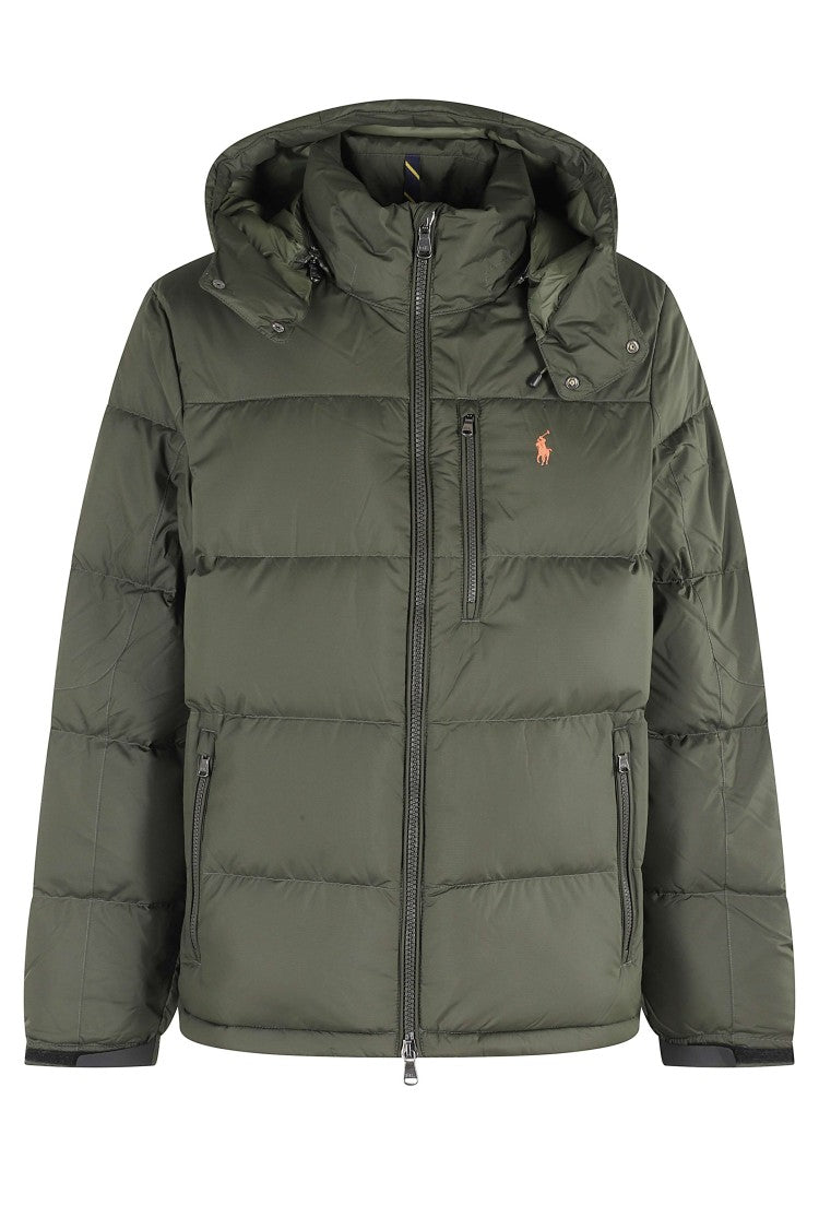 Polo Ralph Lauren Olive Padded Quilted Hooded Bomber Jacket