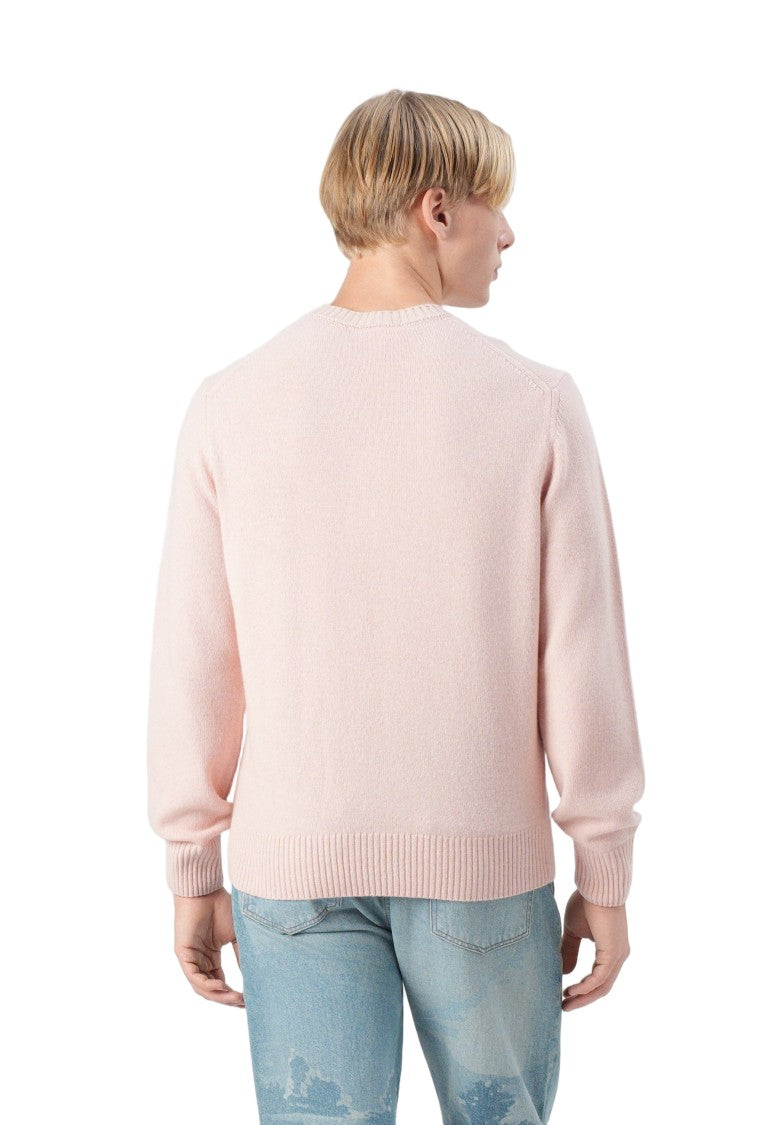 Lacoste Soft Wool Crewneck Sweater With Ribbed Details