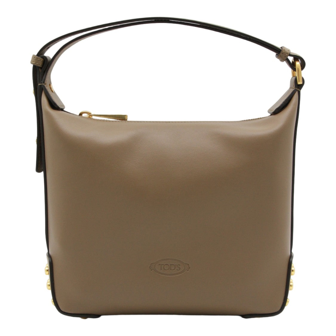 Tod's Medium Structured Gold-Detail Shoulder Bag