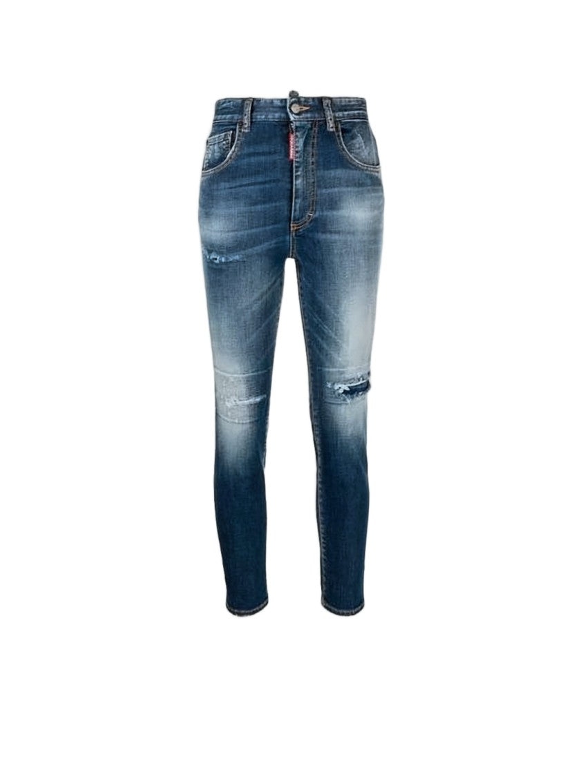 Dsquared2 Slim-Fit Distressed Denim Pants With Unique Details