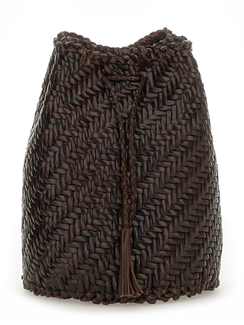 Dragon Diffusion Pompom Double Jump Herringbone Drawstring Bag