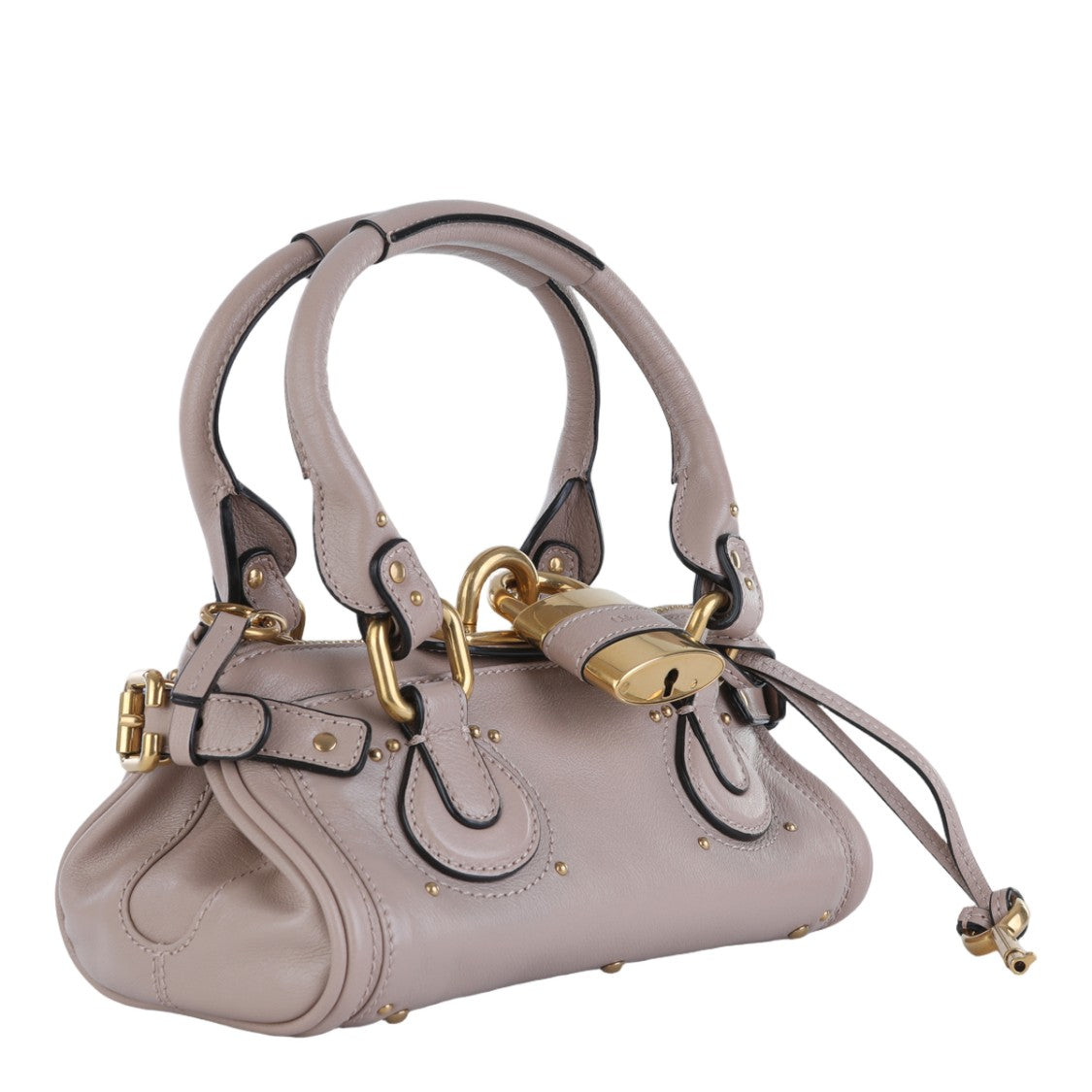 Chloé Structured Cylindrical Handbag With Gold Hardware Detail