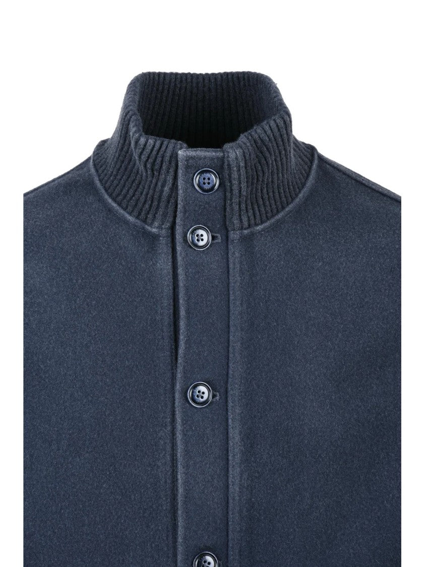 Circolo 1901 Navy Blue Virgin Wool Jacket