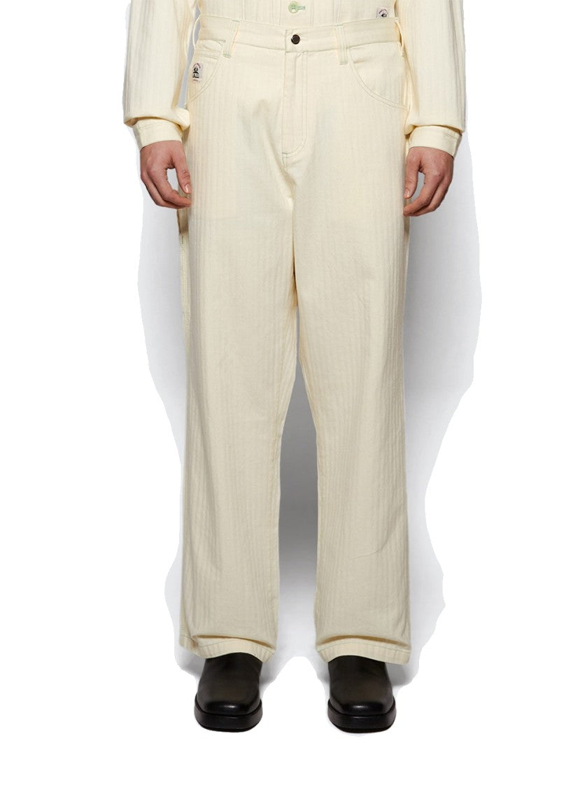 Bode Greenskeeper Knolly Brook Trousers Ivory
