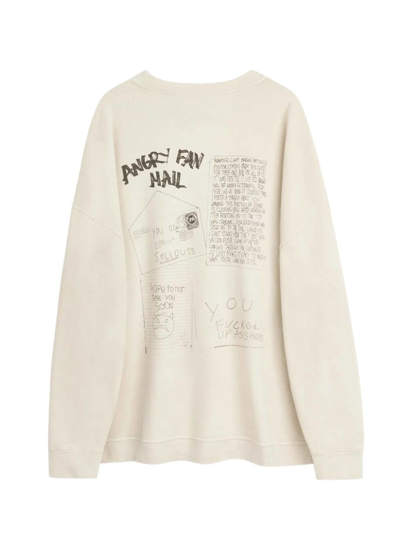Our Legacy Slack Graphic Print Crew Neck Sweatshirt