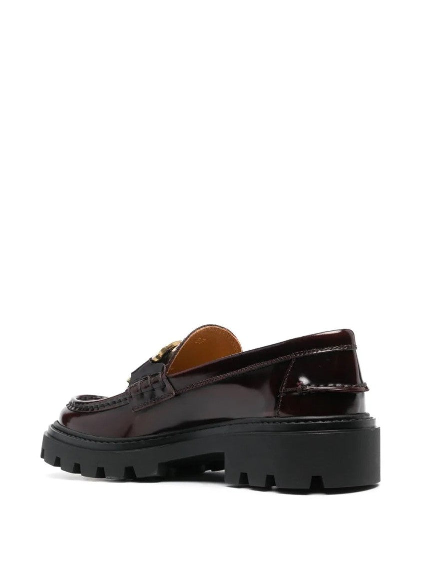 Tod's Brown Leather Loafers