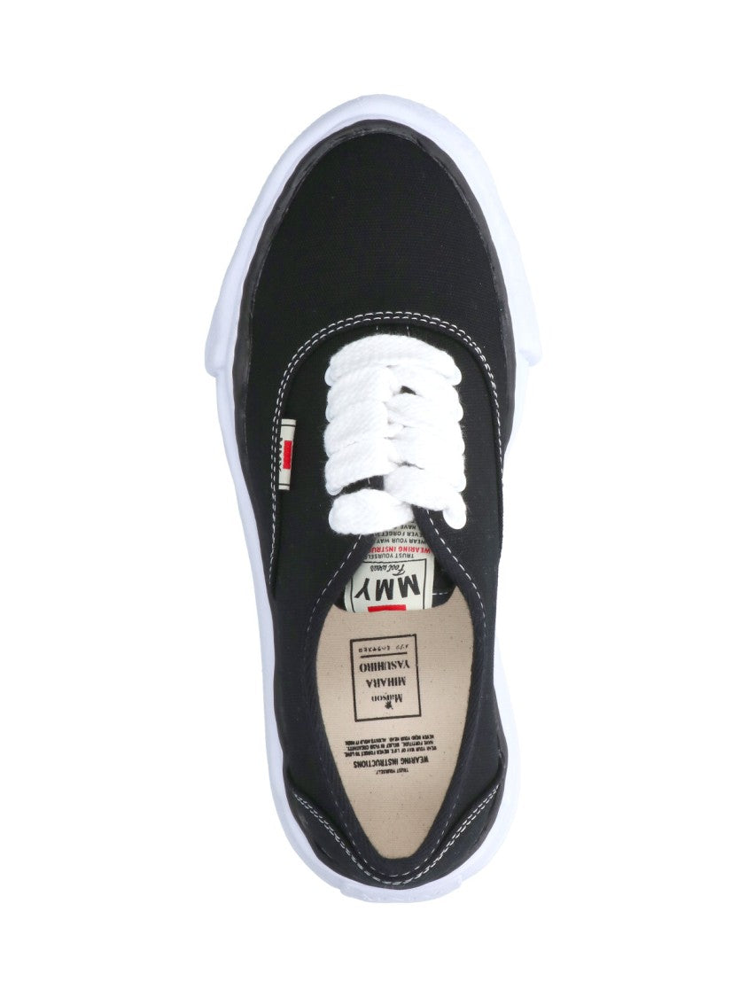 Maison Mihara Yasuhiro "Baker Og Sole Canvas" Sneakers – Black