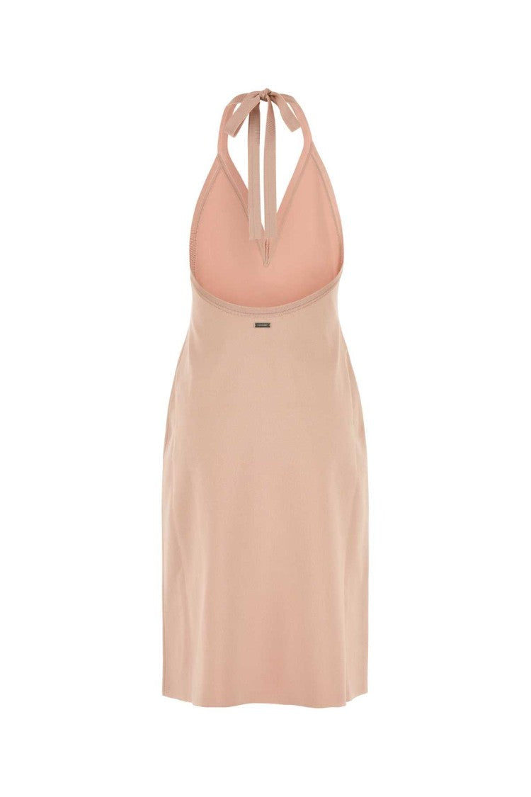 Salvatore Ferragamo Pink Stretch Viscose Blend Dress