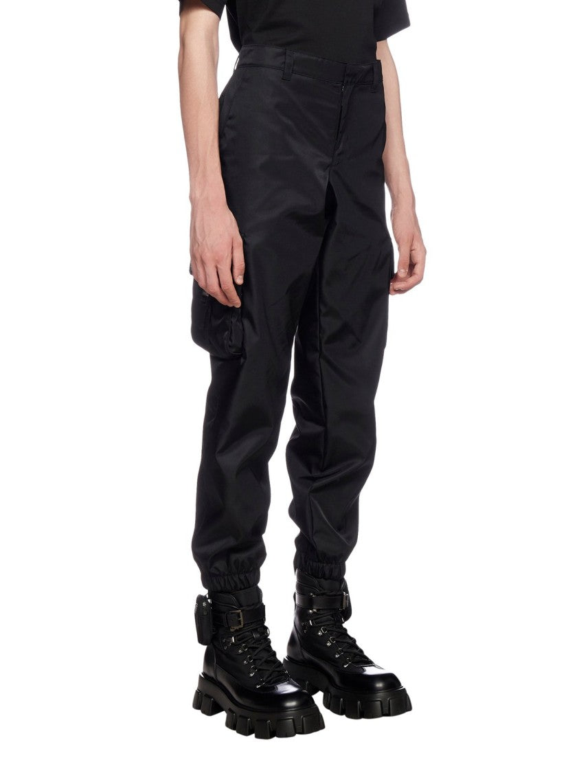 Prada Straight Pants With Tailored Fit And Cargo Pockets
