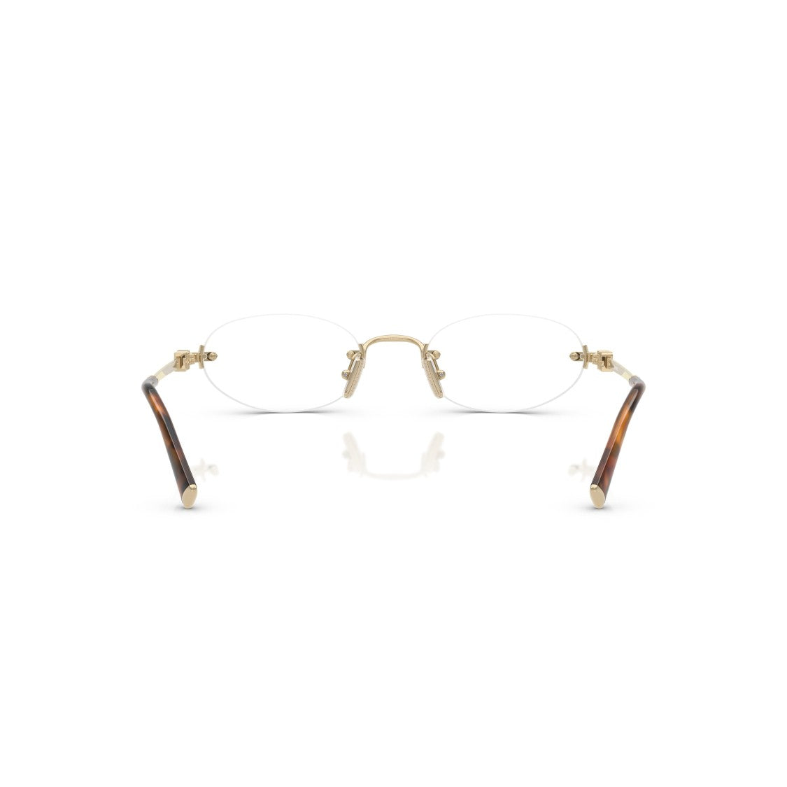 Miu Miu 0Mu 53Wv Rimless Oval Lenses Eyeglasses