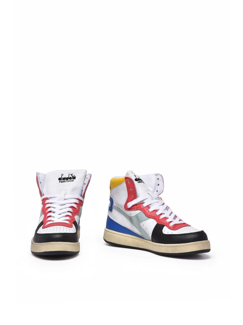 Diadora Heritage Multicolor Leather Basket Sneakers