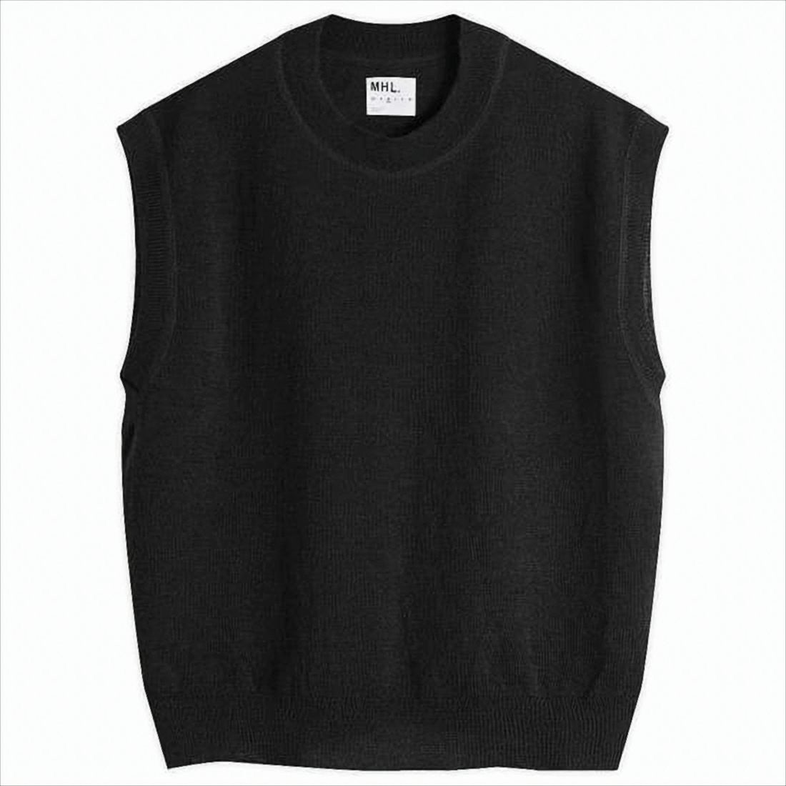 Moschino Sleeveless Knit Vest With Contrasting Stripe Detail