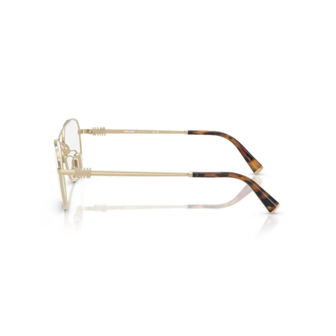 Miu Miu 0Mu 51Wv Gold-Finish Metal Frame Sunglasses