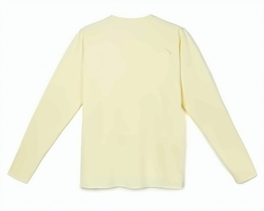 Satisfy Long-Sleeve Minimalist Top With Soft Texture